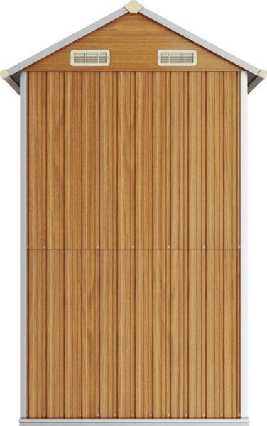 VidaXL Zahradní kůlna 192 x 152,5 x 237 cm pozinkovaná ocel [364533] Barva: antracitová