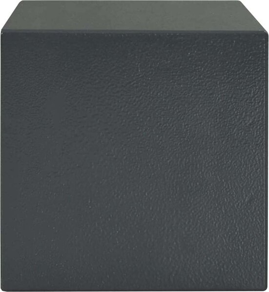 VidaXL Trezor se zámkem Tmavě šedá 23 x 17 x 17 cm Ocel [42011313]