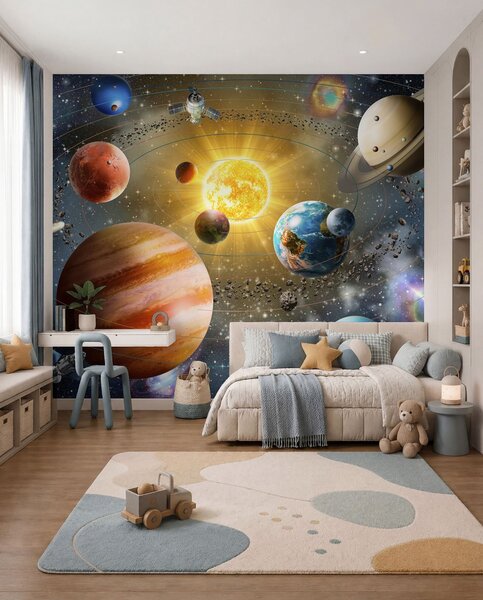 Fototapety Fascinující vesmír, sluneční soustava, Fototapety designové, u97222d2 : uwalls.cz
