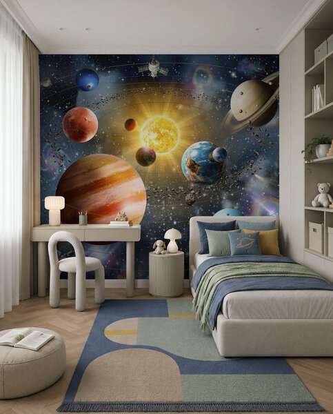Fototapety Fascinující vesmír, sluneční soustava, Fototapety designové, u97222d2 : uwalls.cz