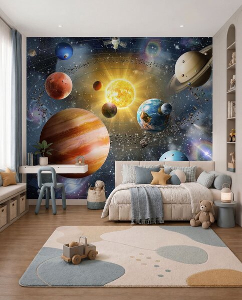 Fototapety Fascinující vesmír, sluneční soustava, Fototapety designové, u97222d1 : uwalls.cz