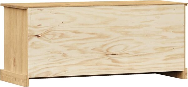 VidaXL Lavice s botníkem VIGO 106x35x45 cm masivní borové dřevo [353178] Barva: Bílá
