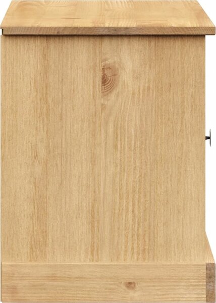 VidaXL Lavice s botníkem VIGO 106x35x45 cm masivní borové dřevo [353178] Barva: Bílá