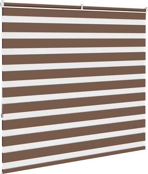 VidaXL Zebra roleta 155x150cm šířka látky 150,9cm polyester [4014766] Barva: světle šedá
