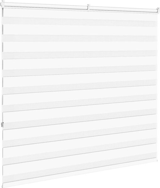 VidaXL Zebra roleta 155x150cm šířka látky 150,9cm polyester [4014766] Barva: světle šedá