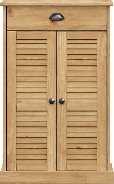 VidaXL Botník VIGO 60 x 35 x 96 cm masivní borové dřevo [353167] Barva: Hnědá