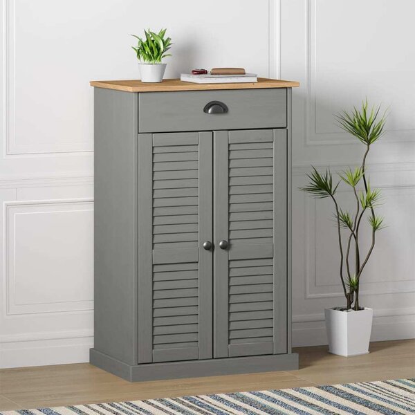 VidaXL Botník VIGO 60 x 35 x 96 cm masivní borové dřevo [353167] Barva: Hnědá
