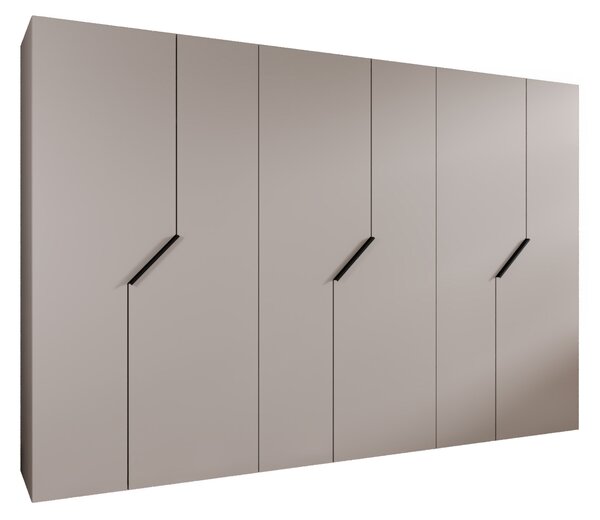 Šatní skříň Alaris 1 300 (kašmír + černá)