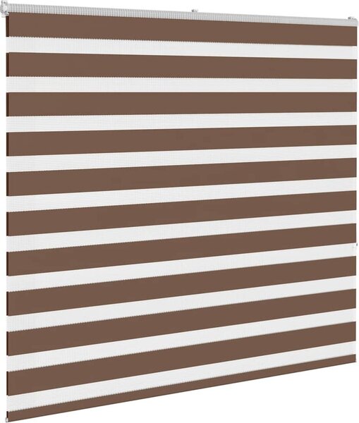 VidaXL Zebra roleta 155x150cm šířka látky 150,9cm polyester [4014766] Barva: světle šedá