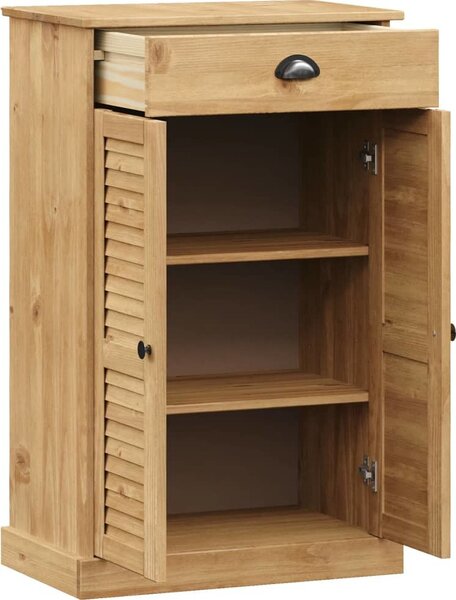 VidaXL Botník VIGO 60 x 35 x 96 cm masivní borové dřevo [353167] Barva: Hnědá