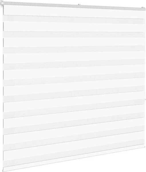 VidaXL Zebra roleta 155x150cm šířka látky 150,9cm polyester [4014766] Barva: světle šedá