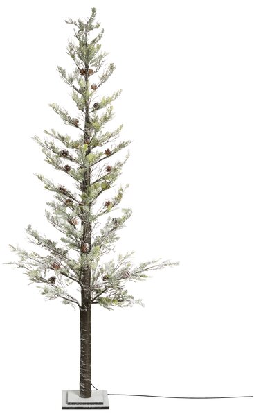 Venkovní dekorace LED GRENIVIK 245 cm Vánoční stromek Bílá