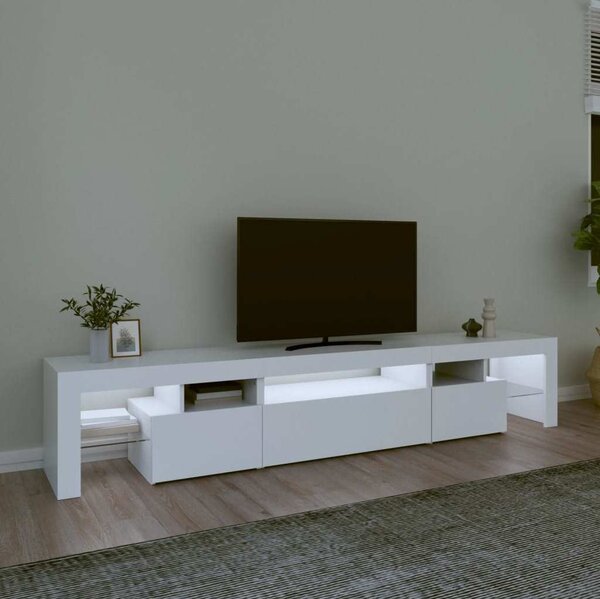 VidaXL TV skříňka s LED osvětlením 215x36,5x40 cm [3152794] Barva: Betonová šedá