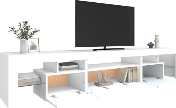 VidaXL TV skříňka s LED osvětlením 215x36,5x40 cm [3152794] Barva: Betonová šedá