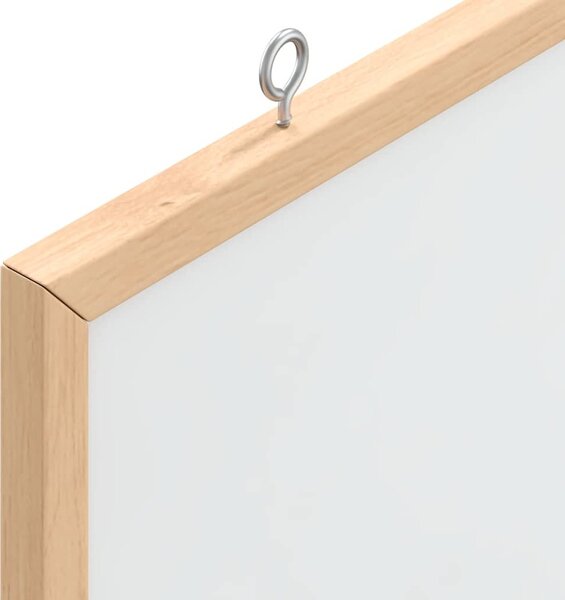 VidaXL Magnetická bílá tabule s rámem z masivního borovicového dřeva 60 x 40 cm [4017404]