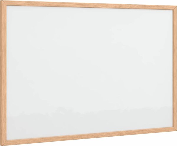 VidaXL Magnetická bílá tabule s rámem z masivního borovicového dřeva 60 x 40 cm [4017404]