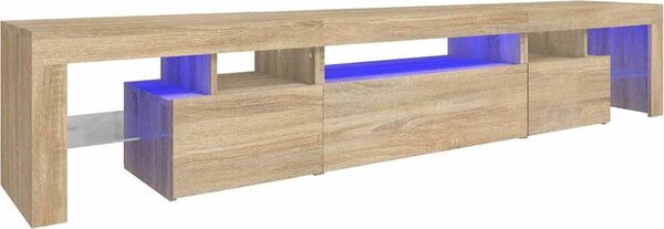 VidaXL TV skříňka s LED osvětlením 215x36,5x40 cm [3152794] Barva: Betonová šedá