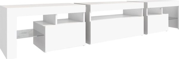 VidaXL TV skříňka s LED osvětlením 215x36,5x40 cm [3152794] Barva: Betonová šedá
