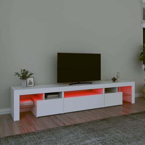 VidaXL TV skříňka s LED osvětlením 215x36,5x40 cm [3152794] Barva: Betonová šedá