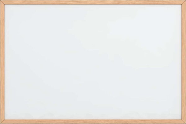 VidaXL Magnetická bílá tabule s rámem z masivního borovicového dřeva 60 x 40 cm [4017404]