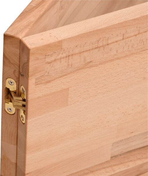 VidaXL Pracovní stůl 220 x 55 x 81,5 cm masivní bukové dřevo a kov [3188908]