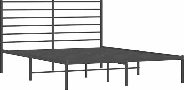 VidaXL Kovový rám postele s čelem 160 x 200 cm [352371] Barva: Bílá