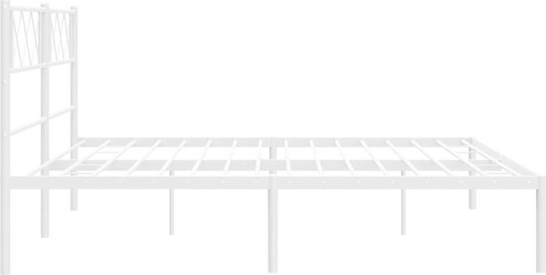 VidaXL Kovový rám postele s čelem 180 x 200 cm [372281] Barva: Černá