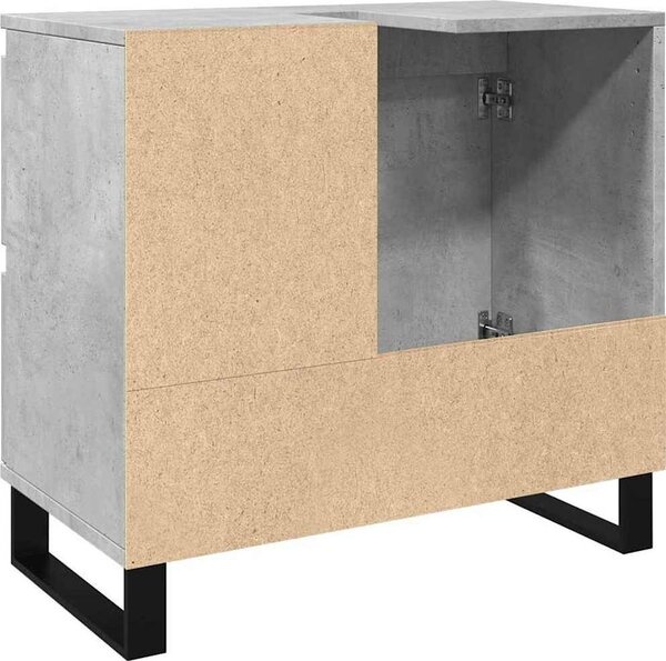 VidaXL Koupelnová skříňka pod umyvadlo šedá 65 x 33 x 60 cm kompozit [857228]
