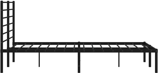 VidaXL Kovový rám postele s čelem 160 x 200 cm [352371] Barva: Bílá