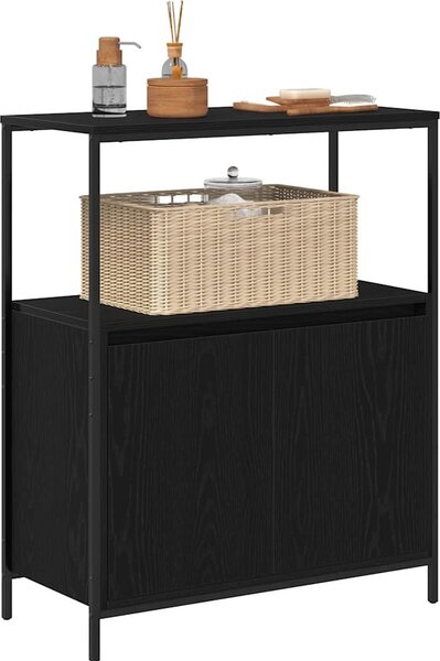 VidaXL Koupelnová skříňka s policemi 76,5x35x95 cm [861918] Barva: Černý dub
