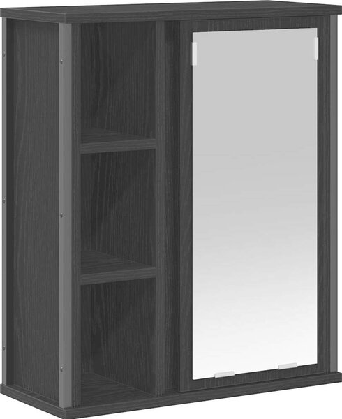 VidaXL Koupelnová nástěnná skříňka se zrcadlem 60x21x60 cm [861905] Barva: hnědý dub