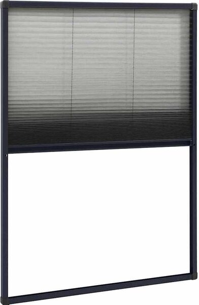 VidaXL Plisovaná okenní síť proti hmyzu hliník 80 x 120 cm [148665] Barva: Bílá