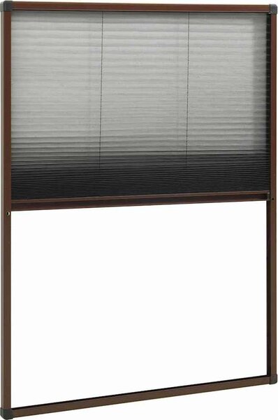 VidaXL Plisovaná okenní síť proti hmyzu hliník 80 x 120 cm [148665] Barva: Bílá