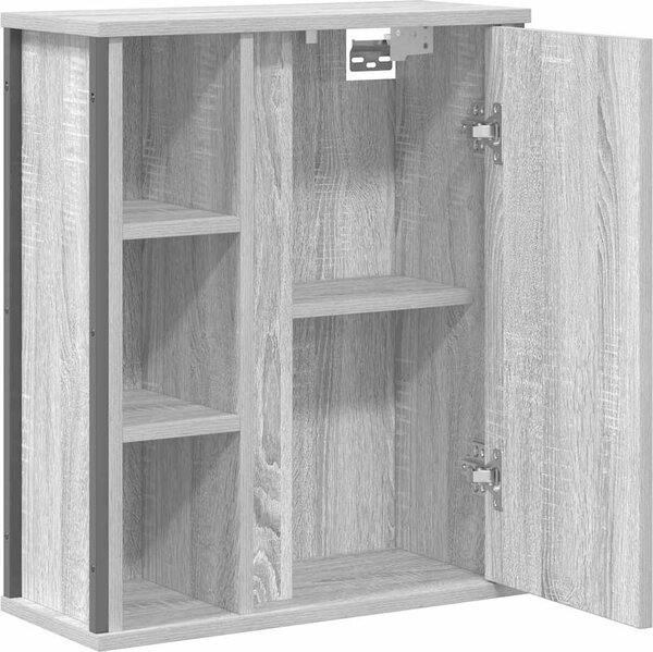 VidaXL Koupelnová nástěnná skříňka se zrcadlem 60x21x60 cm [861905] Barva: hnědý dub