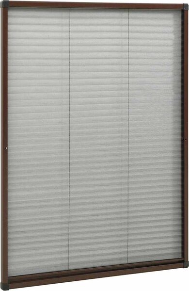 VidaXL Plisovaná okenní síť proti hmyzu hliník 80 x 120 cm [148665] Barva: Bílá