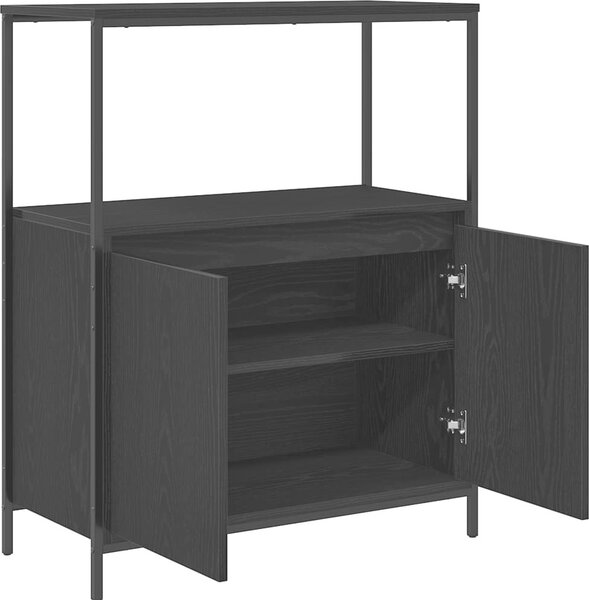 VidaXL Koupelnová skříňka s policemi 76,5x35x95 cm [861918] Barva: Černý dub