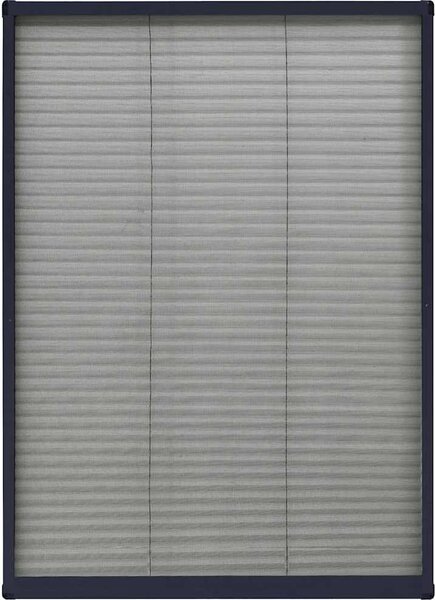 VidaXL Plisovaná okenní síť proti hmyzu hliník 80 x 120 cm [148665] Barva: Bílá