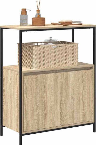 VidaXL Koupelnová skříňka s policemi 76,5x35x95 cm [861918] Barva: Černý dub