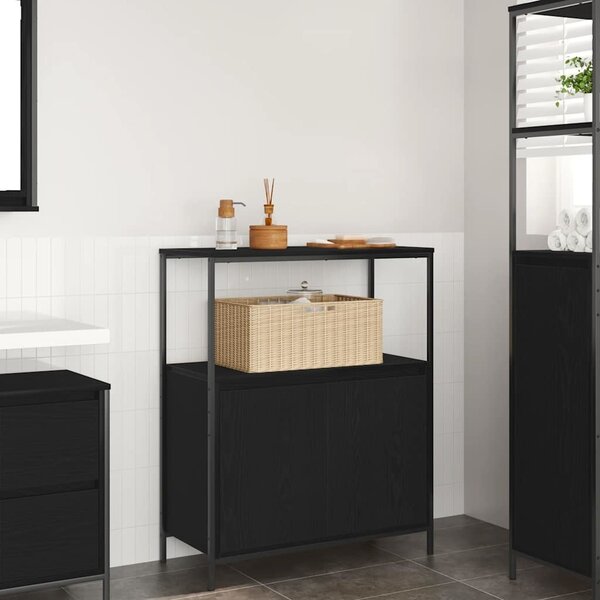 VidaXL Koupelnová skříňka s policemi 76,5x35x95 cm [861918] Barva: Černý dub