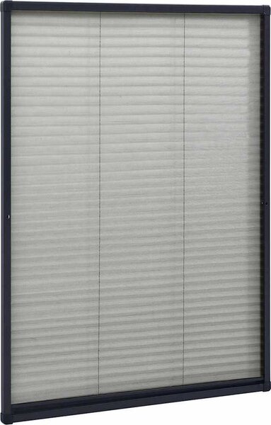 VidaXL Plisovaná okenní síť proti hmyzu hliník 80 x 120 cm [148665] Barva: Bílá