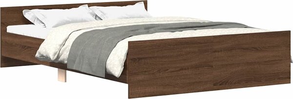 VidaXL Rám postele bez matrace 120x190 cm kompozitní dřevo [3203777] Barva: dub sonoma