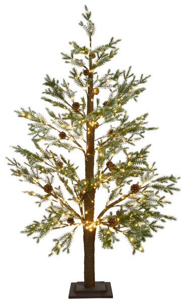 Venkovní dekorace LED LAUGARAS 150 cm Vánoční stromek Zelená