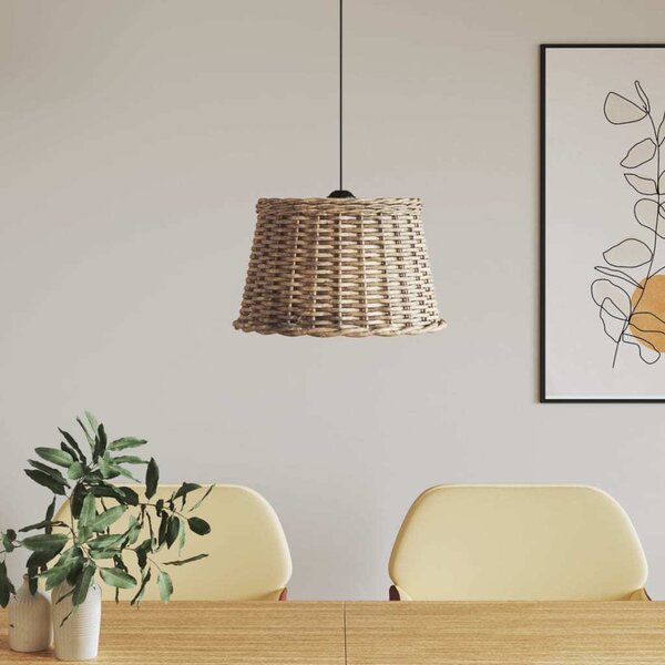 VidaXL Stínidlo na lustr Ø 45 x 28 cm proutěné [364378] Barva: Bílá