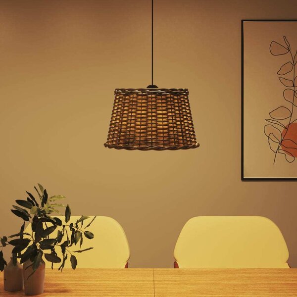 VidaXL Stínidlo na lustr Ø 45 x 28 cm proutěné [364378] Barva: Bílá