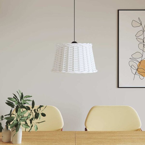 VidaXL Stínidlo na lustr Ø 45 x 28 cm proutěné [364378] Barva: Bílá