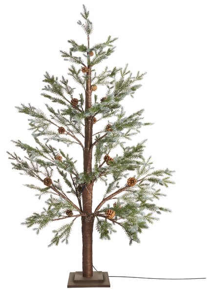 Venkovní dekorace LED LAUGARAS 150 cm Vánoční stromek Zelená