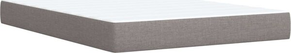 VidaXL Box spring postel s matrací 140x190 cm textil [3289374] Barva: Tmavě šedá