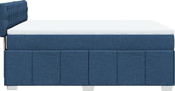 VidaXL Box spring postel s matrací 140x190 cm textil [3289374] Barva: Tmavě šedá