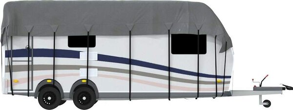 VidaXL Plachta na střechu karavanu šedá 800 x 300 cm netkaná textilie [4015873]