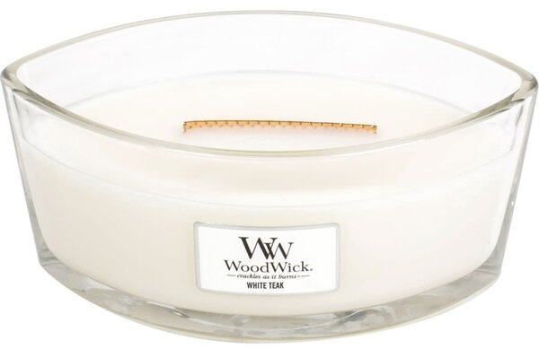 Vonná svíčka WoodWick loď, White Teak